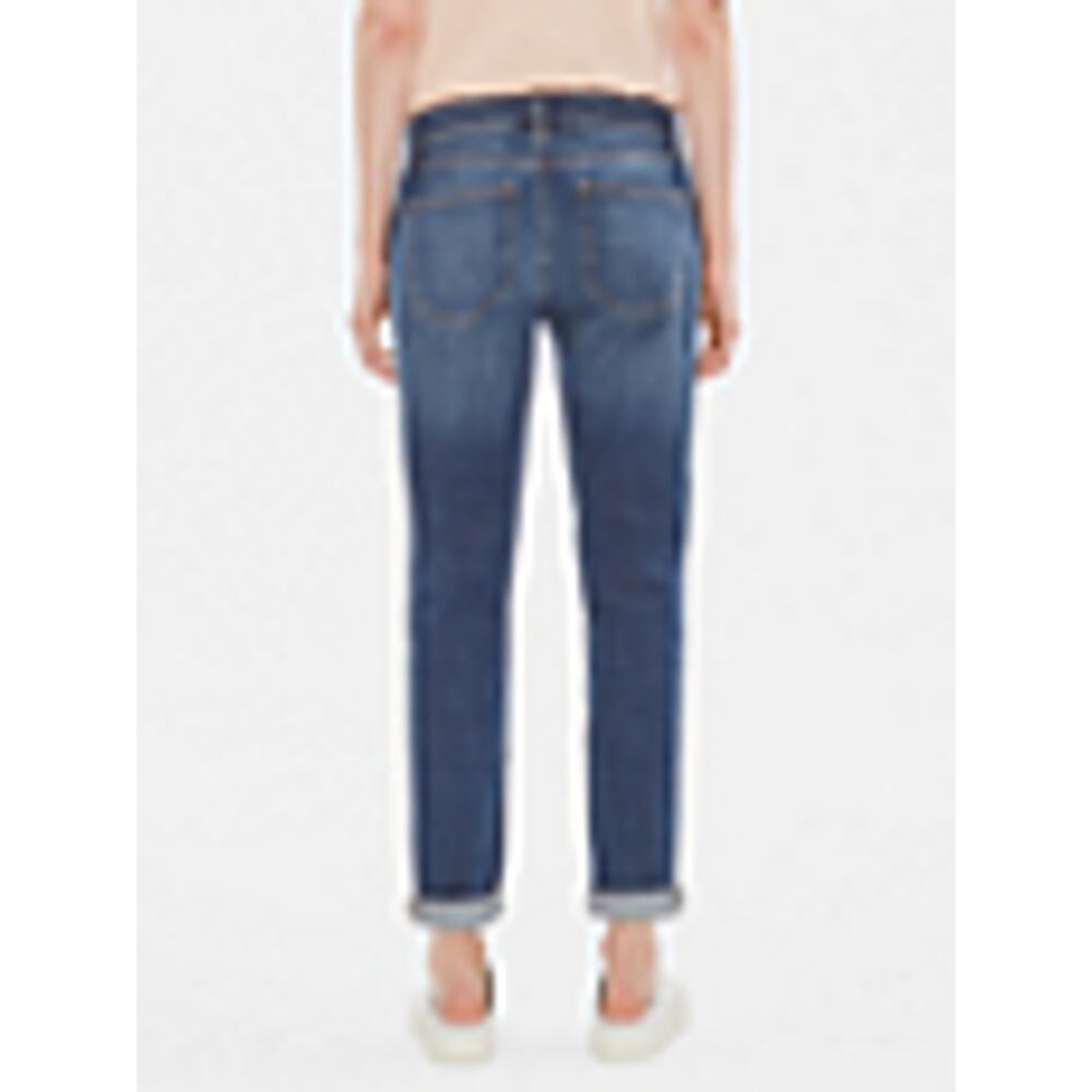 Eileen Fisher Organic Cotton Boyfriend Jeans Size 10 Blue Relaxed Fit - Picture 4 of 9